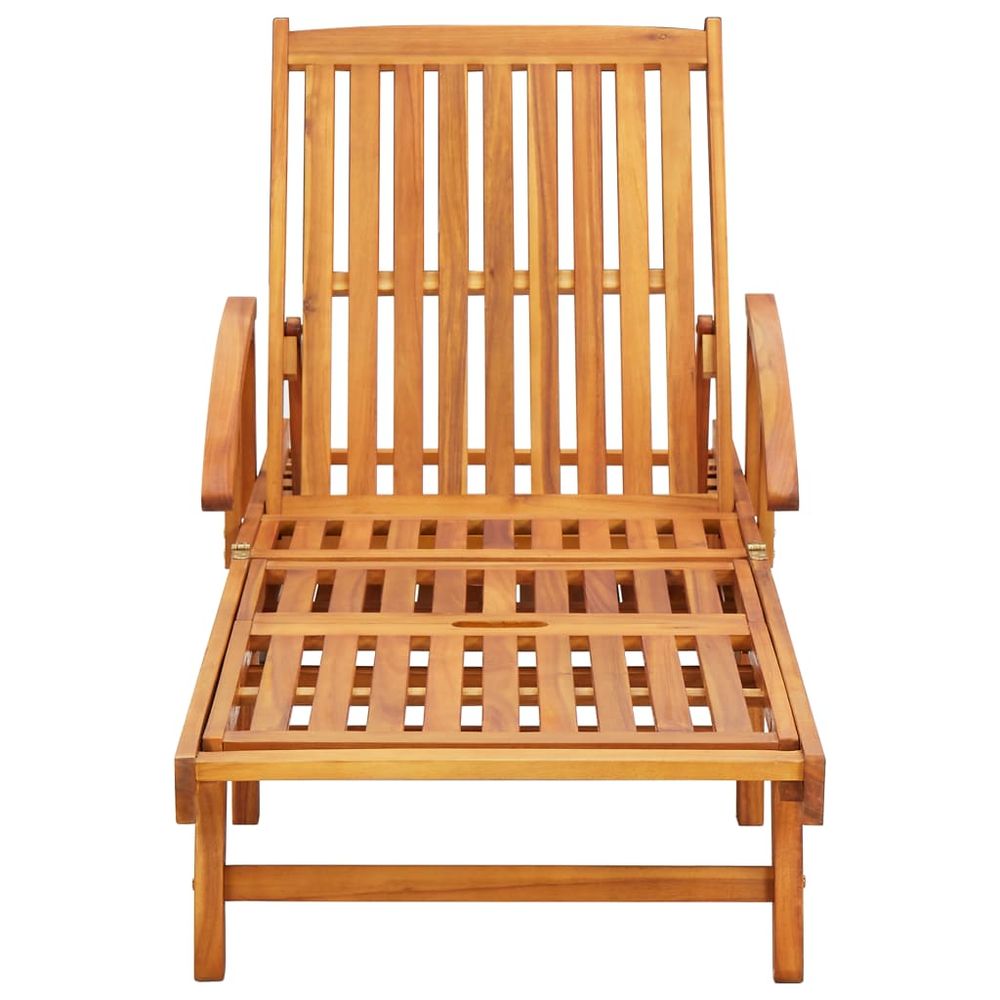 Sun Loungers 2 pcs Solid Acacia Wood